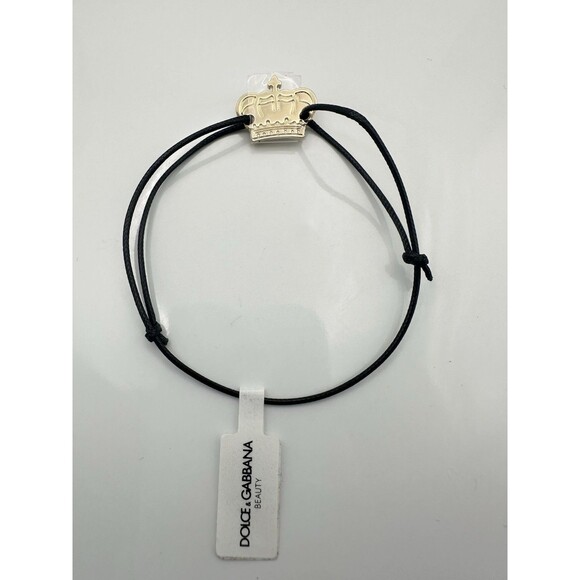 dolce gabbana Beauty Crown Charm Cord Adjustable Bracelet - Picture 1 of 3